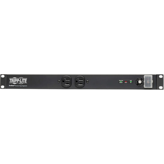 Tripp Lite Isobar 12-Outlet Network Server Surge Protector 15 ft. (4.57 m) Cord with L5-20P Plug 3840 Joules Diagnostic LEDs 1U Rackmount