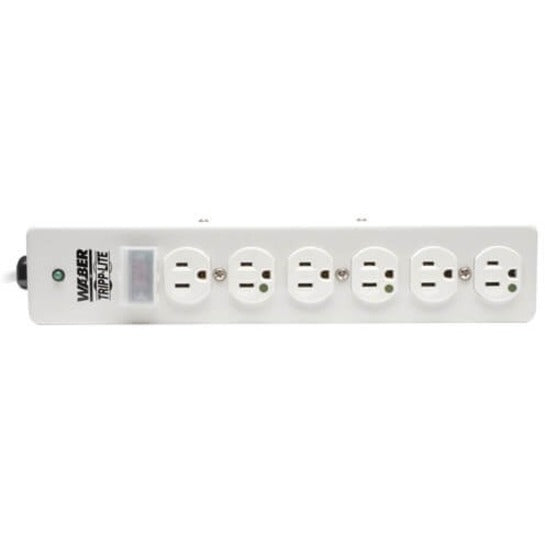 Tripp Lite Hospital-Grade Surge Protector with 6 Hospital-Grade Outlets 15 ft. (4.57 m) Cord 1050 Joules UL 1363 Not for Patient-Care Rooms