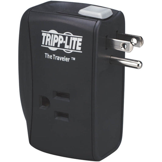 Tripp Lite Protect It! 2-Outlet Portable Surge Protector Direct Plug-In 1050 Joules Fax/Modem Protection