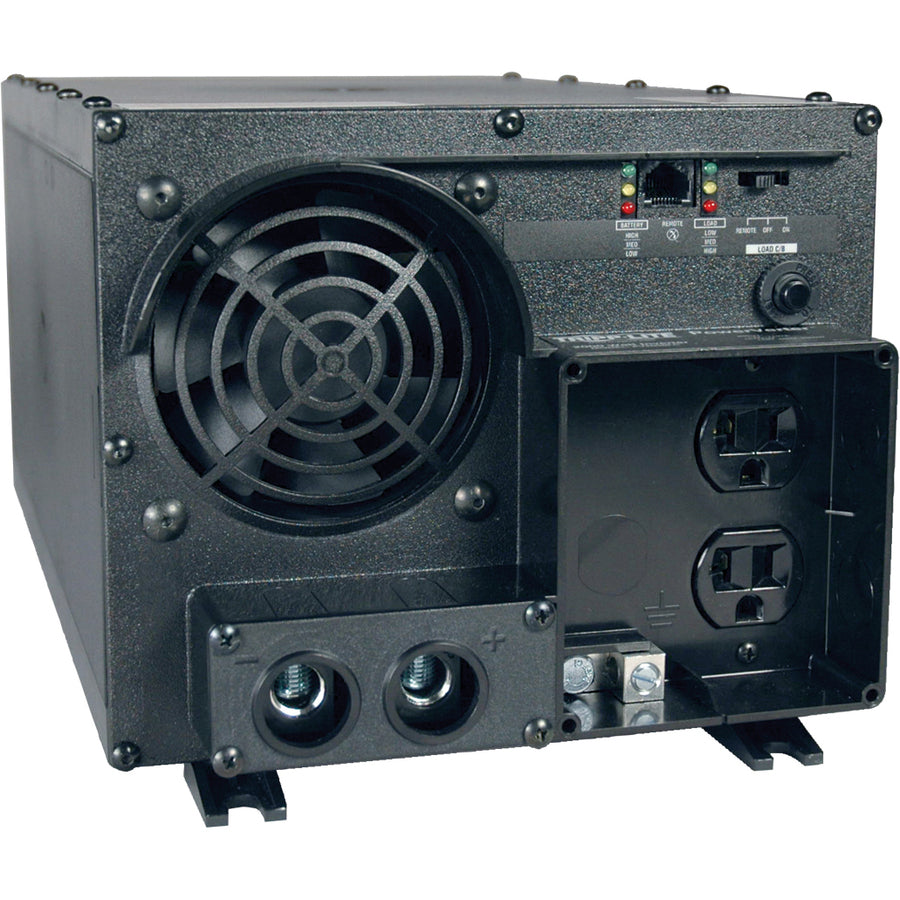 Tripp Lite Industrial Inverter 2400W 24V DC to 120V AC RJ45 2 Outlets 5-15R