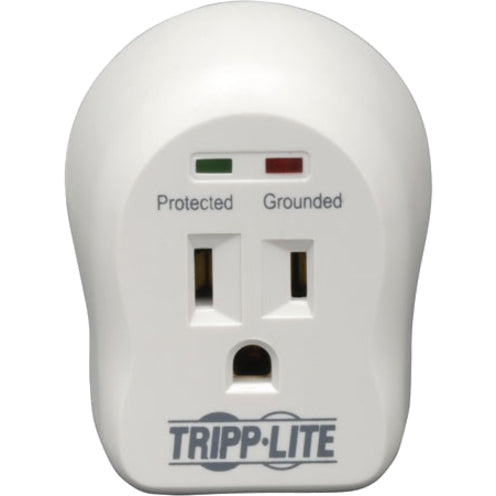 Tripp Lite 1-Outlet Personal Surge Protector Direct Plug-In 600 Joules 2 Diagnostic LEDs