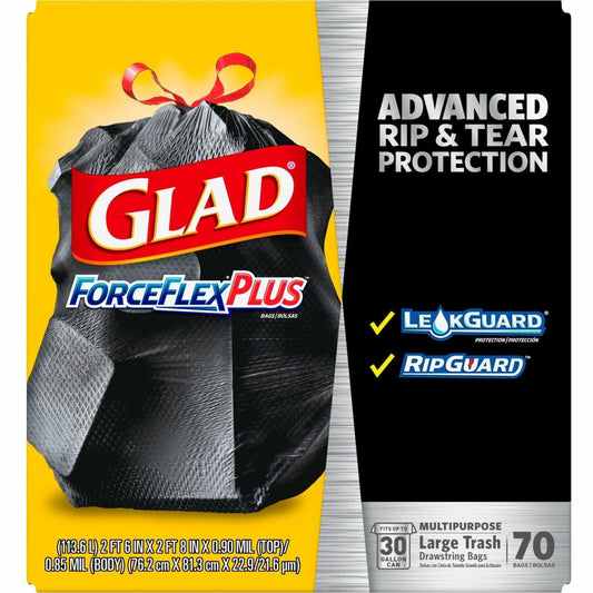 Glad Large Drawstring Trash Bags - ForceFlexPlus