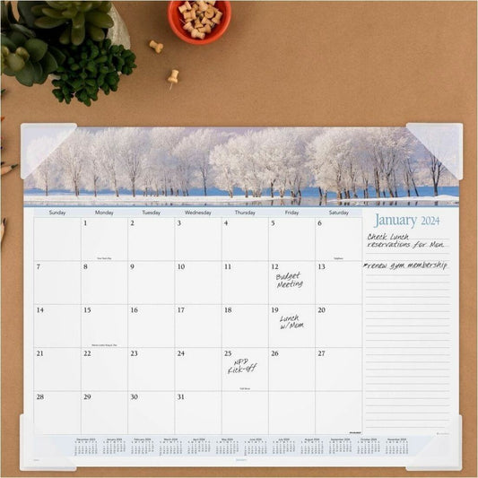 At-A-Glance Panoramic Landscape Desk Pad