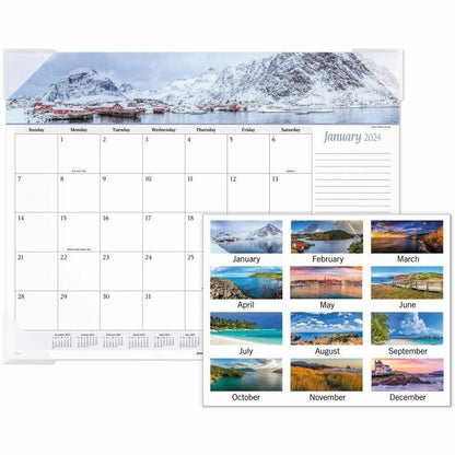 At-A-Glance Panoramic Seascape Desk Pad