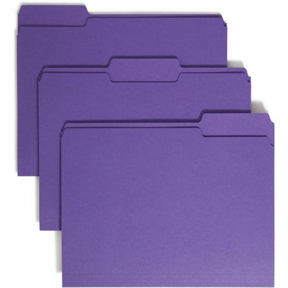 Smead Colored 1/3 Tab Cut Letter Recycled Top Tab File Folder