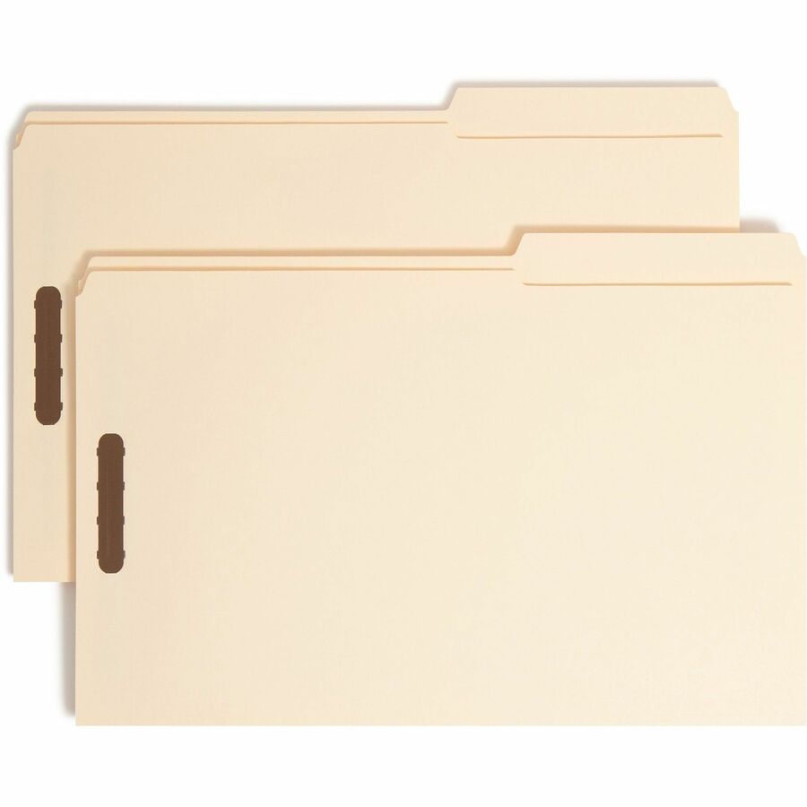 Smead 2/5 Tab Cut Legal Recycled Fastener Folder