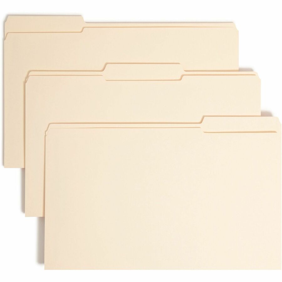 Smead 1/3 Tab Cut Legal Recycled Fastener Folder