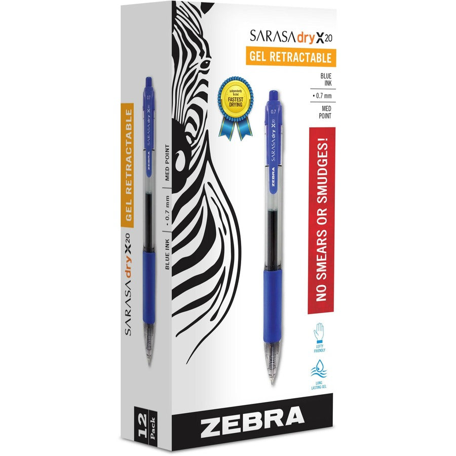 Zebra SARASA dry X20 Retractable Gel Pen