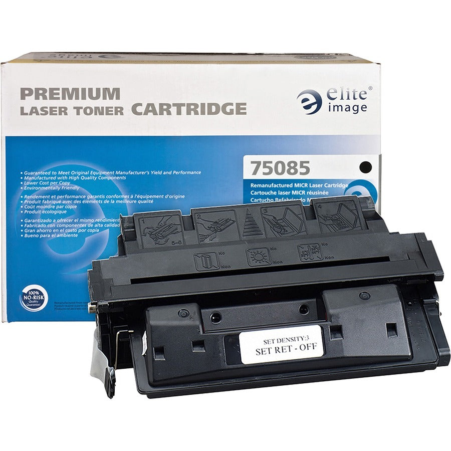 Elite Image Remanufactured MICR High Yield Laser Toner Cartridge - Alternative for HP 27A (C4127A) - Black - 1 Each