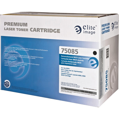 Elite Image Remanufactured MICR High Yield Laser Toner Cartridge - Alternative for HP 27A (C4127A) - Black - 1 Each