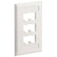 1PK FACEPLATE 6PORT SINGLE GANG