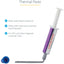 StarTech.com Thermal Paste 1.5g Metal Oxide Heat Sink Compound Re-sealable Syringes CPU Paste