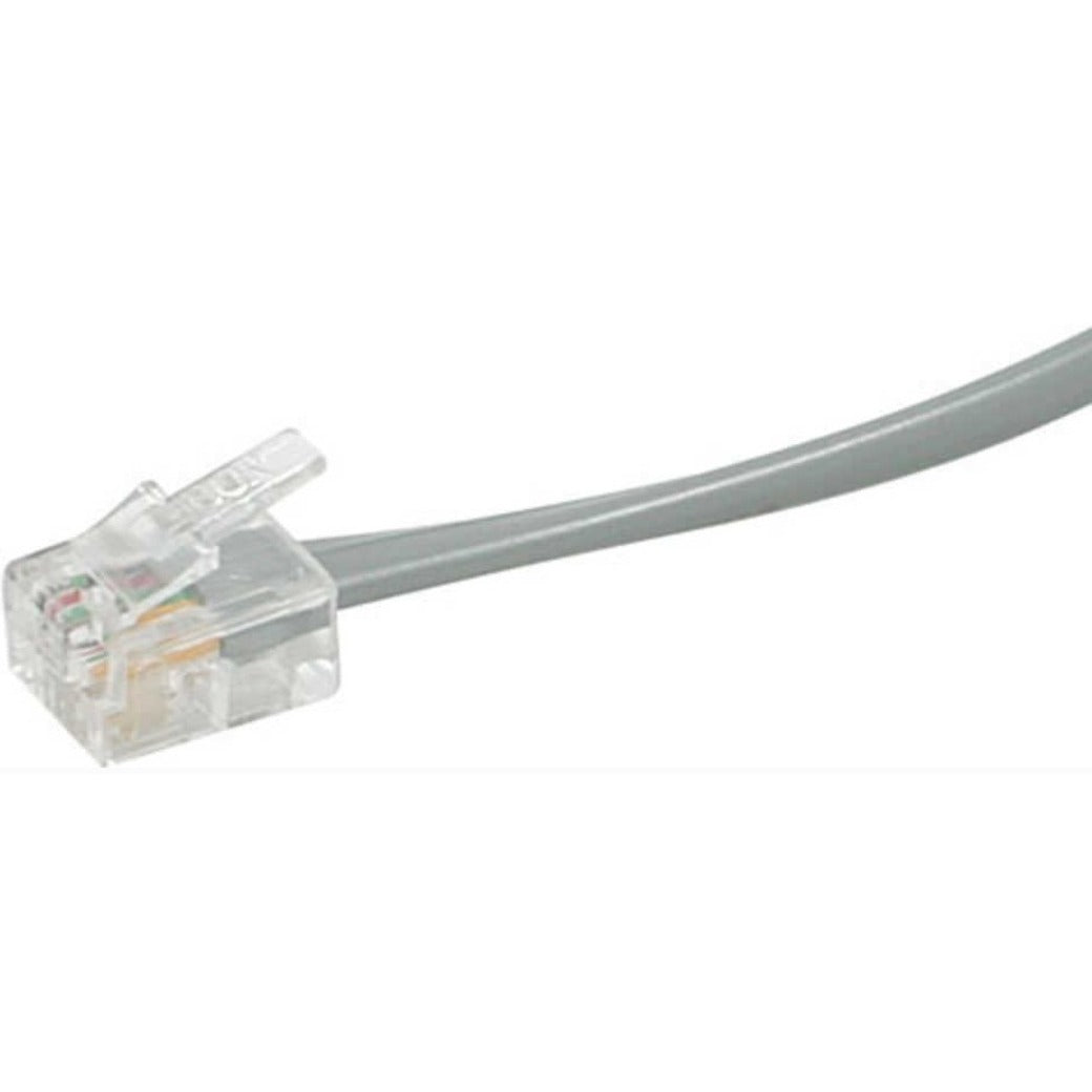 C2G 25ft RJ11 6P4C Straight Modular Cable