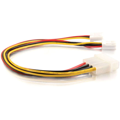 C2G 10in One 5-1/4in to Two 3-1/2in Internal Power Y-Cable