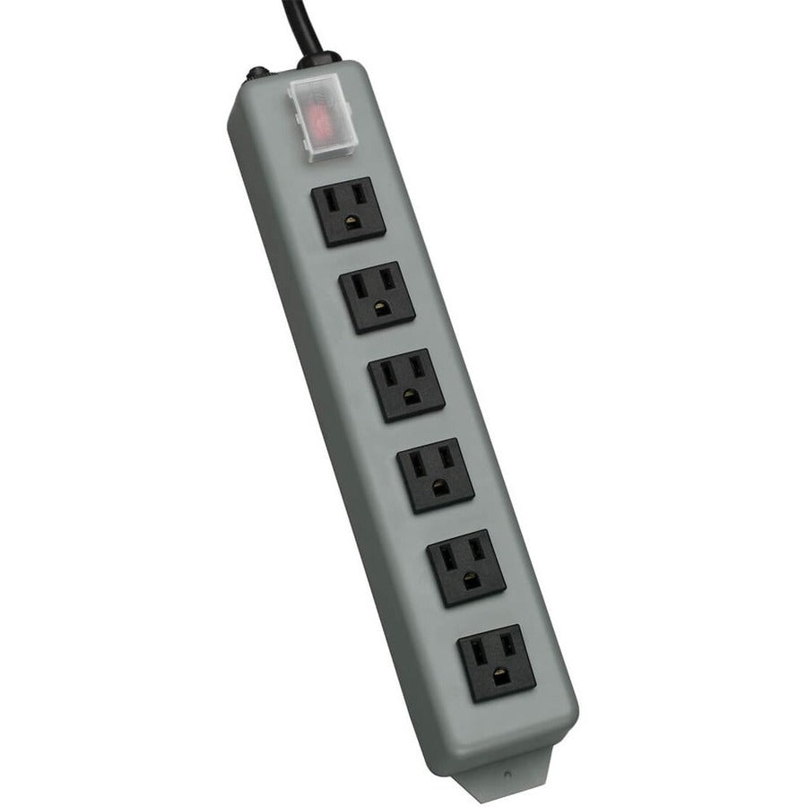 Tripp Lite Industrial Power Strip 6-Outlet 15 ft. (4.6 m) Cord Locking Switch Cover