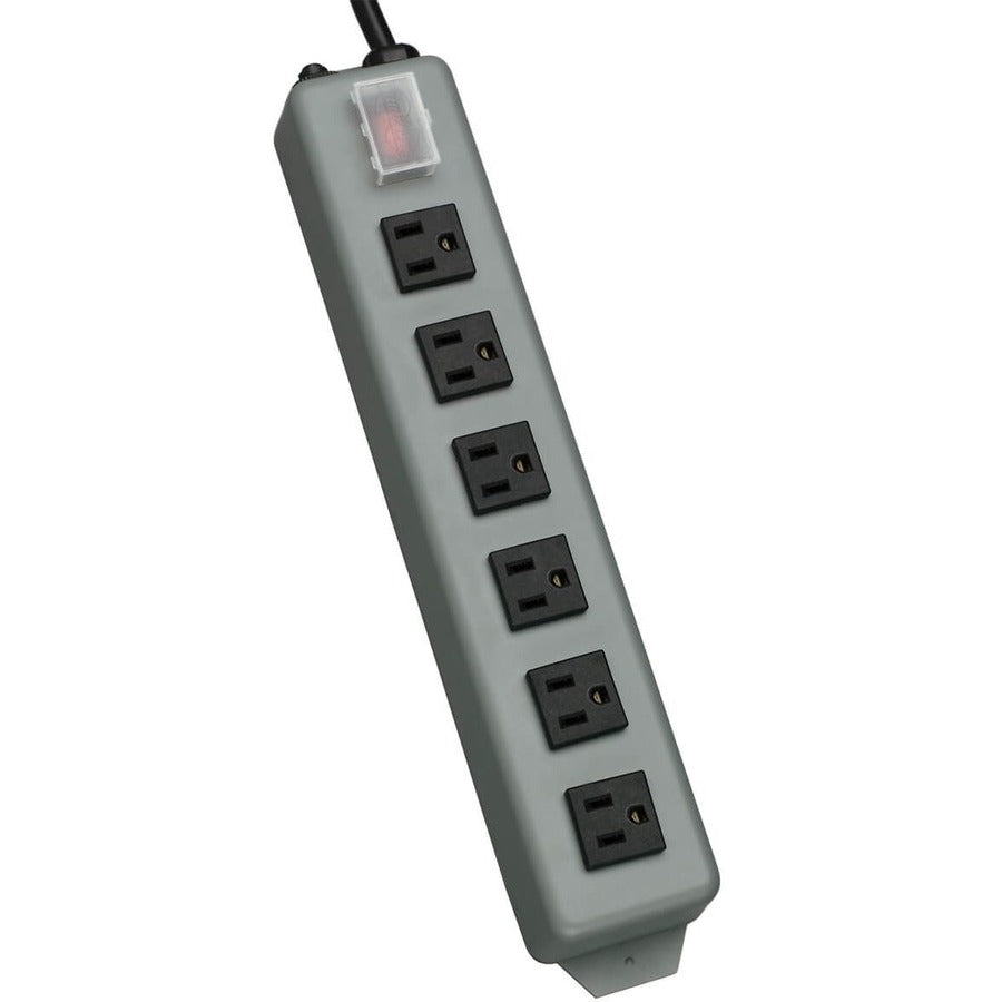 Tripp Lite Industrial Power Strip 6 Right-Angle Outlets 15 ft. (4.6 m) Cord Mounting Tabs