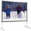 Da-Lite Fast-Fold Deluxe Screen System - Portable Folding Frame Projection Screen - 158