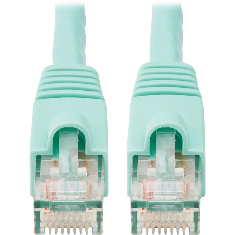 Tripp Lite Cat6a 10G Snagless UTP Ethernet Cable (RJ45 M/M) Aqua 25 ft. (7.62 m)