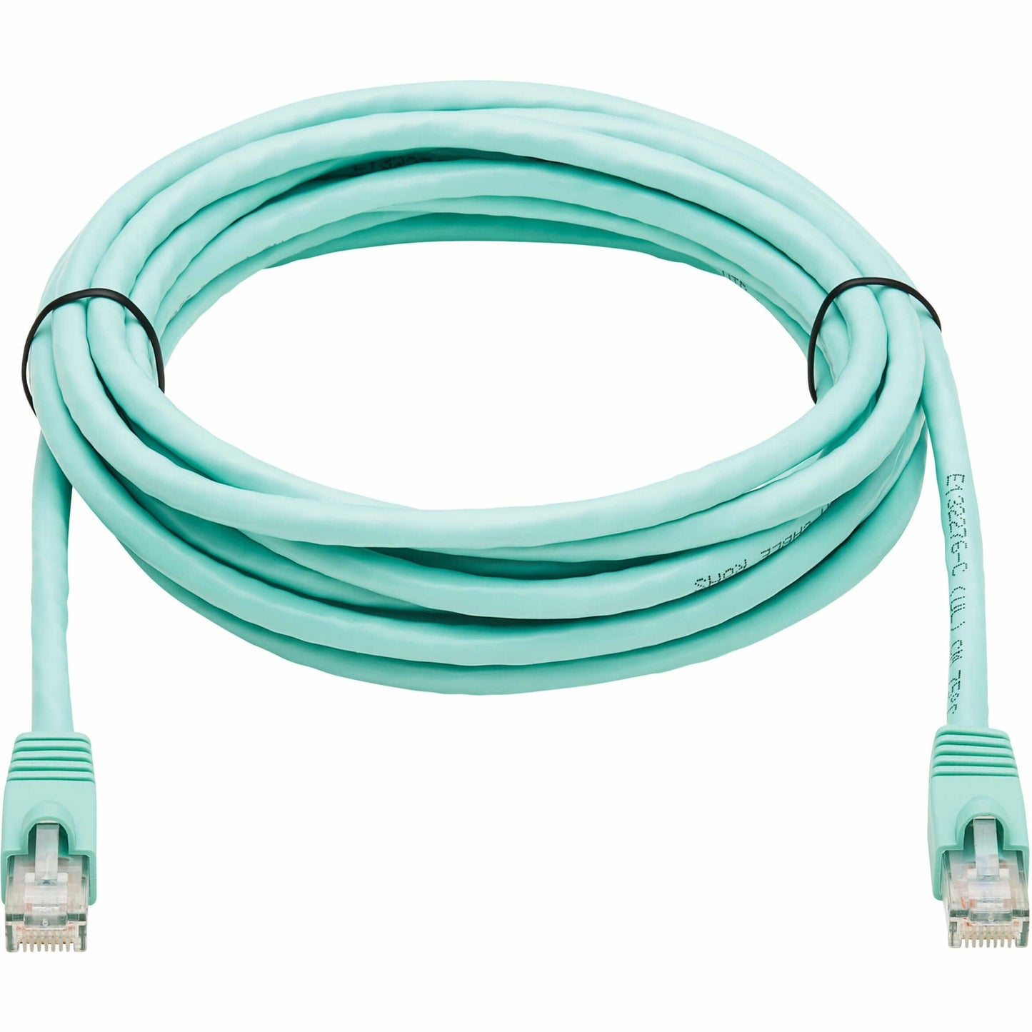 Tripp Lite Cat6a 10G Snagless UTP Ethernet Cable (RJ45 M/M) Aqua 14 ft. (4.27 m)
