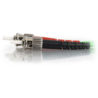 C2G-1m ST-ST 62.5/125 OM1 Duplex Multimode PVC Fiber Optic Cable - Green