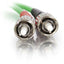 C2G-1m ST-ST 62.5/125 OM1 Duplex Multimode PVC Fiber Optic Cable - Green