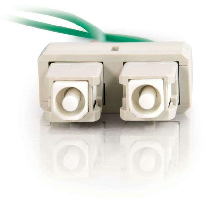 C2G-5m SC-SC 62.5/125 OM1 Duplex Multimode PVC Fiber Optic Cable - Green