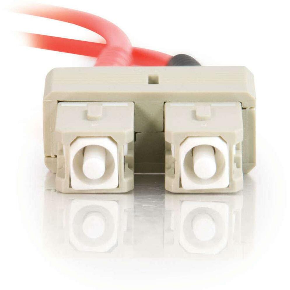 C2G-5m SC-SC 62.5/125 OM1 Duplex Multimode PVC Fiber Optic Cable - Red