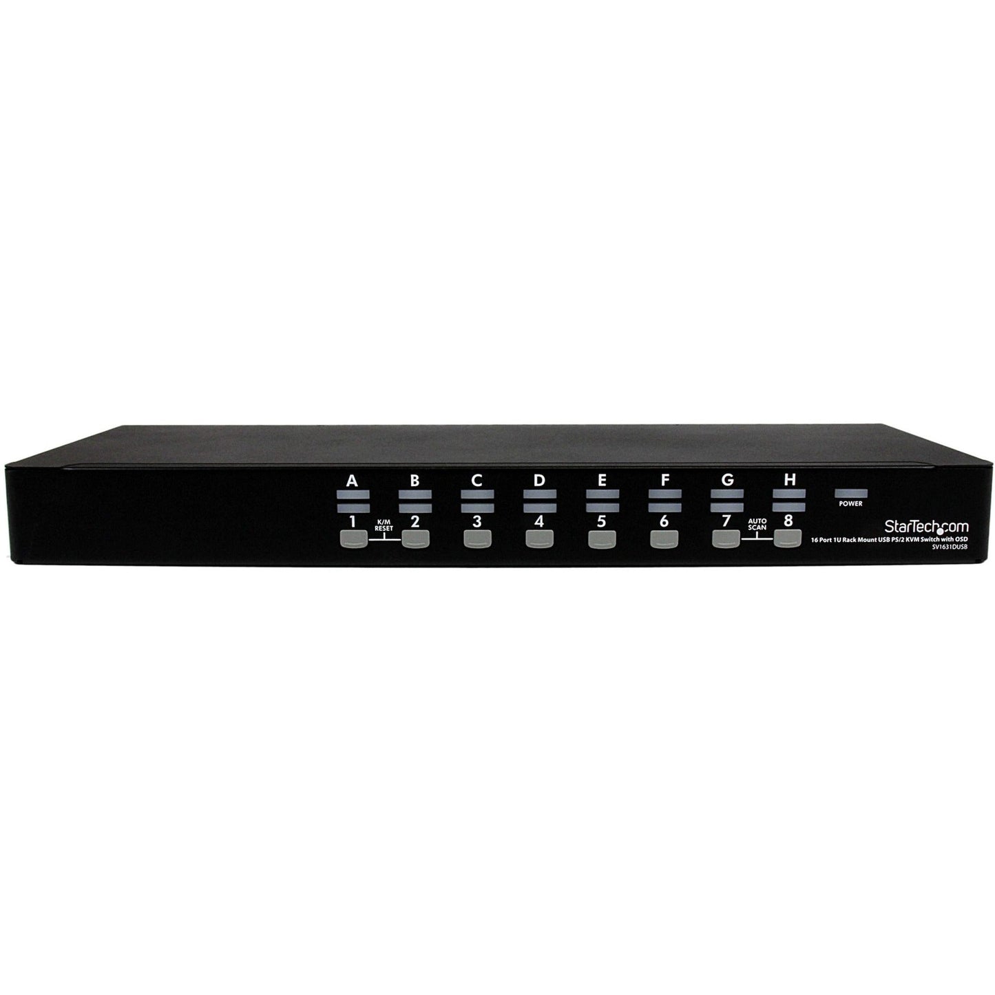 StarTech.com 16 Port 1U Rackmount USB PS/2 KVM Switch with OSD