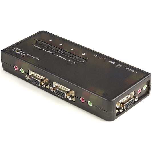 StarTech.com SV411KUSB - KVM / audio switch - USB - 4 ports - 1 local user