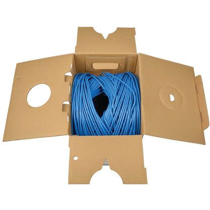 Tripp Lite Cat5e 350 MHz Solid Core (UTP) PVC Bulk Ethernet Cable Blue 1000 ft. (304.8 m) TAA