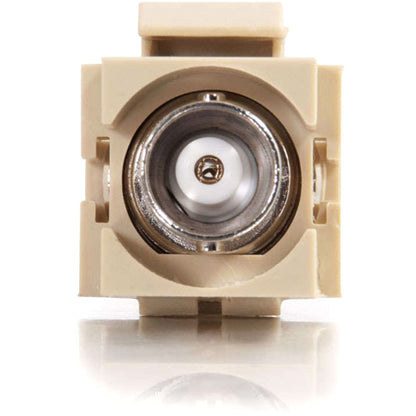 C2G Snap-In BNC F/F Keystone Insert Module - Ivory