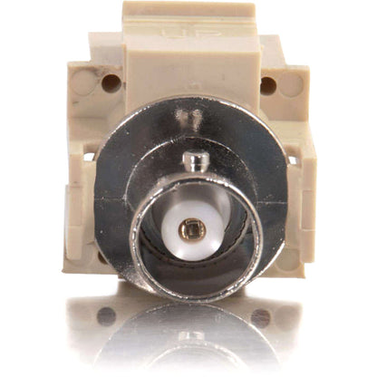 C2G Snap-In BNC F/F Keystone Insert Module - Ivory