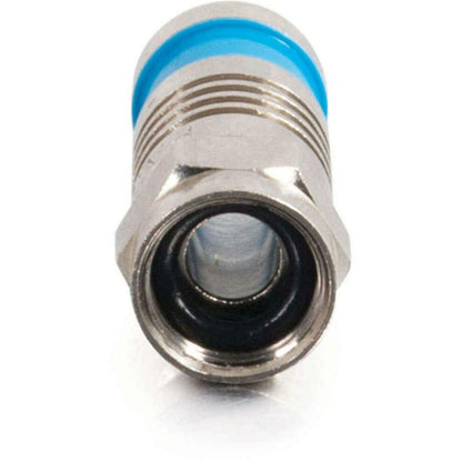 C2G RG6 Quad Compression F-Type Connector with O-Ring - 10pk