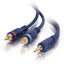 C2G 12ft Velocity One 3.5mm Stereo Male to Two RCA Stereo Male Y-Cable