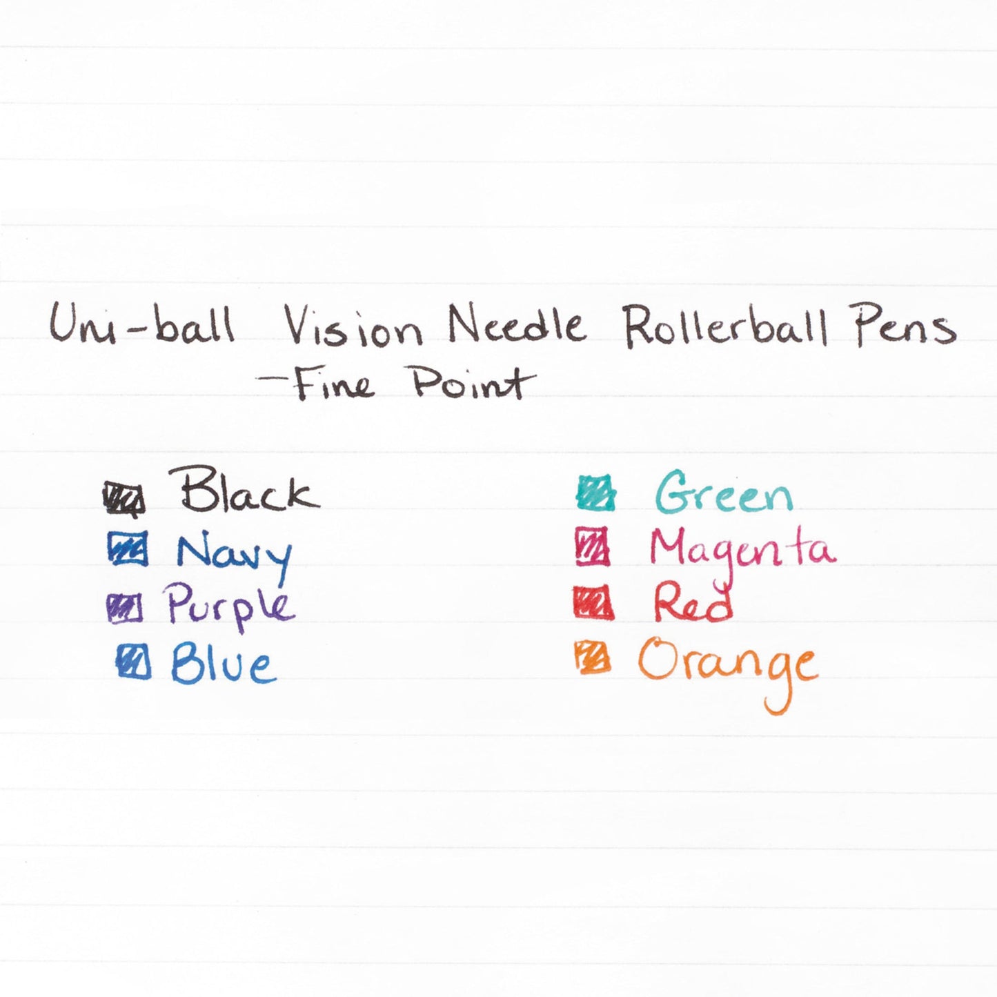 uni-ball Vision Needle Rollerball Pens