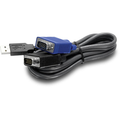 TRENDnet USB VGA KVM Cable15 Feet TK-CU15 Connect with TRENDnet KVM Switches USB Keyboard/Mouse Cable and Monitor Cable