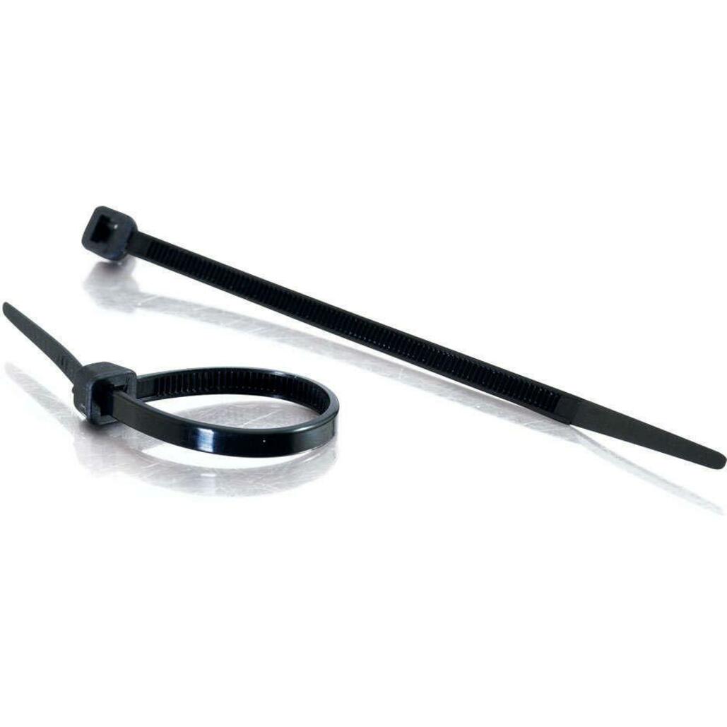 C2G 11.5in Cable Ties - Black - 100pk