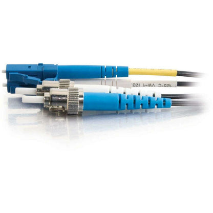 C2G-10m LC-ST 9/125 OS1 Duplex Singlemode PVC Fiber Optic Cable - Black