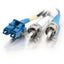 C2G-10m LC-ST 9/125 OS1 Duplex Singlemode PVC Fiber Optic Cable - Black