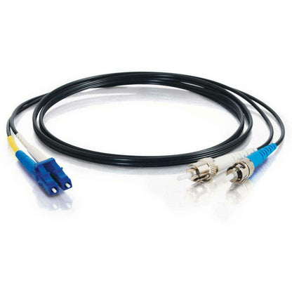 C2G-10m LC-ST 9/125 OS1 Duplex Singlemode PVC Fiber Optic Cable - Black