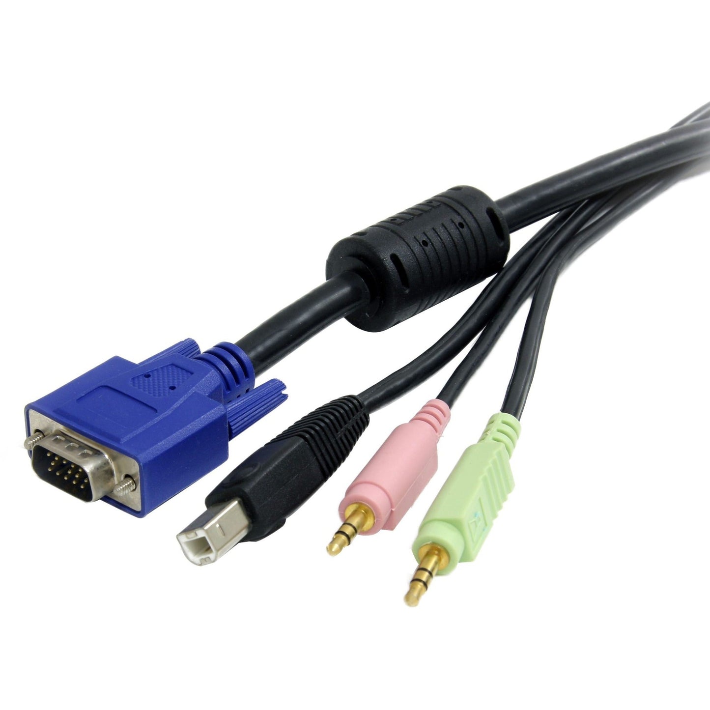 StarTech.com 6 ft 4-in-1 USB VGA KVM Switch Cable with Audio