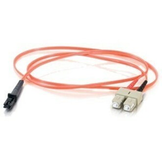 C2G-6m MTRJ-SC 62.5/125 OM1 Duplex Multimode PVC Fiber Optic Cable - Orange