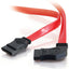 C2G 18in 7-pin 180° to 90° 1-Device Side Serial ATA Cable