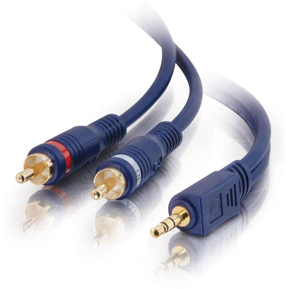 C2G 25ft Velocity One 3.5mm Stereo Male to Two RCA Stereo Male Y-Cable