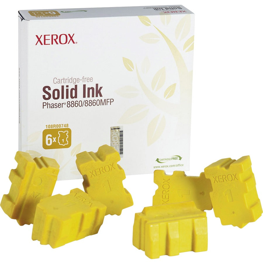 6PK YELLOW SOLID INK STICK FOR 