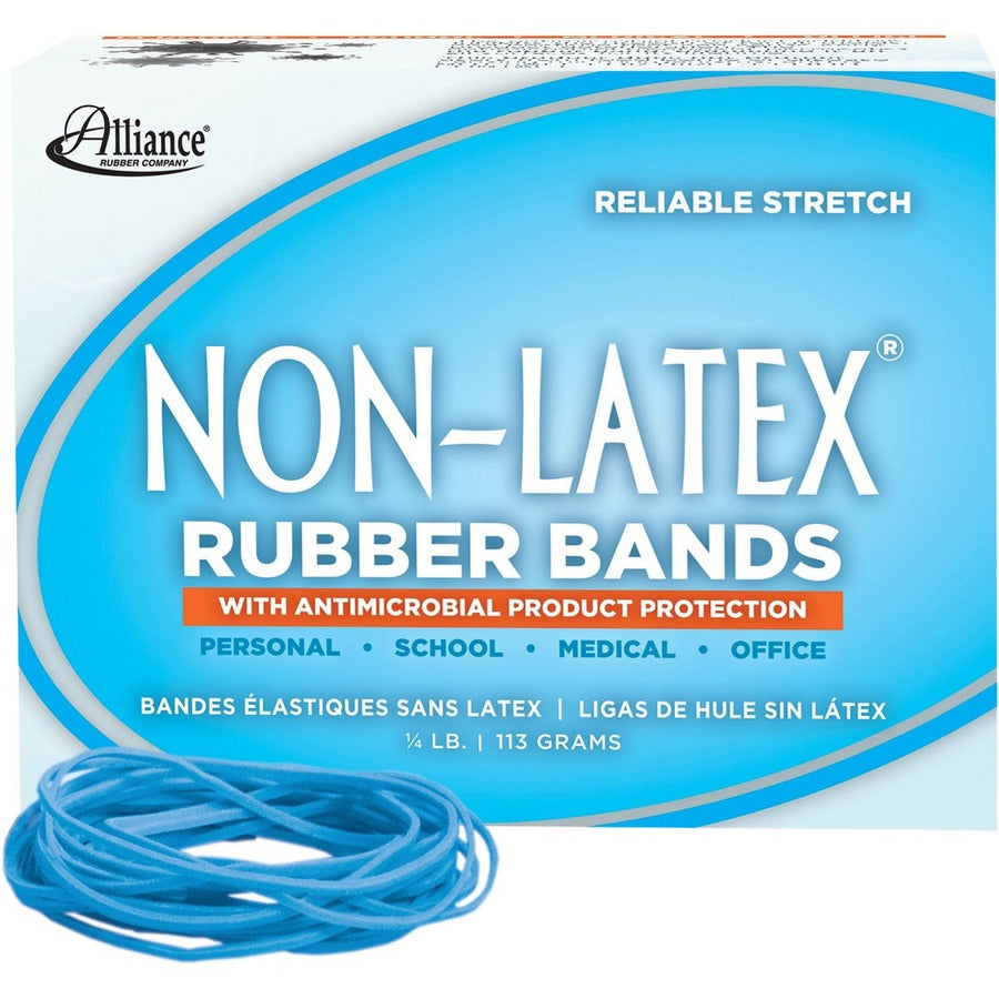 Alliance Rubber 42199 Non-Latex Rubber Bands with Antimicrobial Protection - Size #19