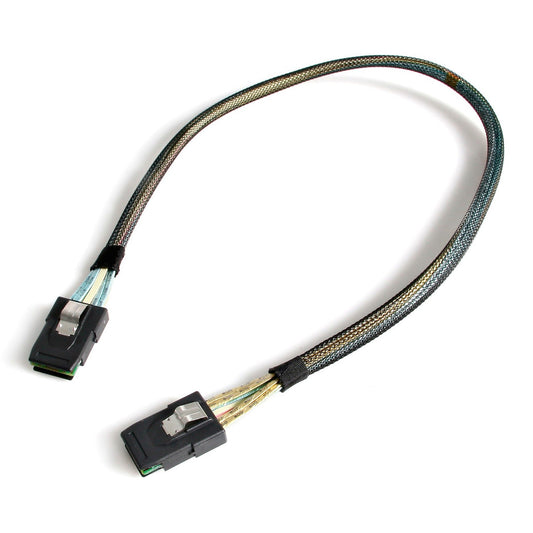 StarTech.com 50cm Internal Mini-SAS Cable SFF-8087 To SFF-8087 & Sideband - Serial Attached SCSI (SAS) internal cable - with Sidebands - 4-Lane - 36 pin 4i Mini MultiLane - 36 pin 4i Mini MultiLane - 50 cm