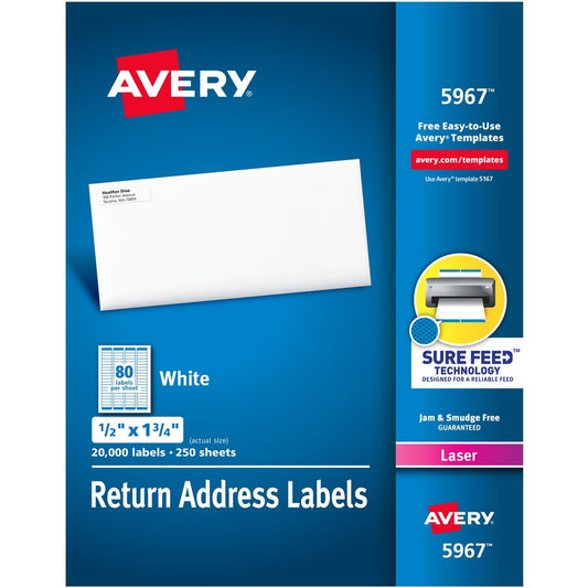 Avery&reg; Easy Peel Mailing Laser Labels