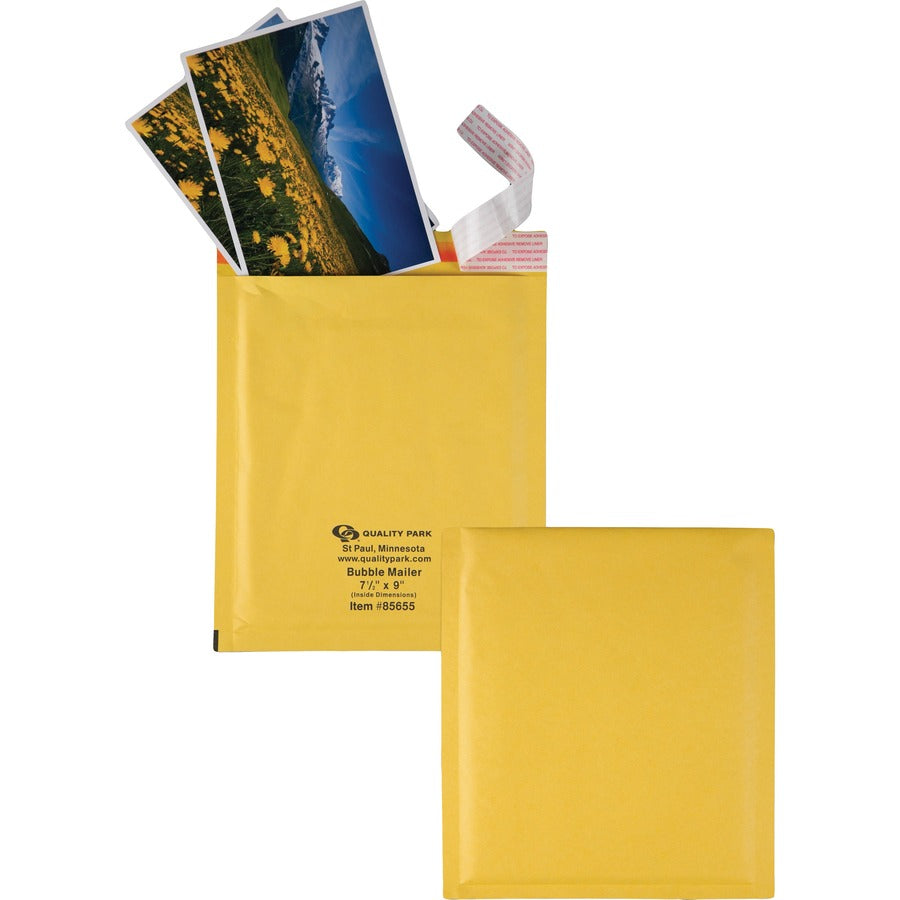 Quality Park Redi-Strip Bubble Mailers with Labels