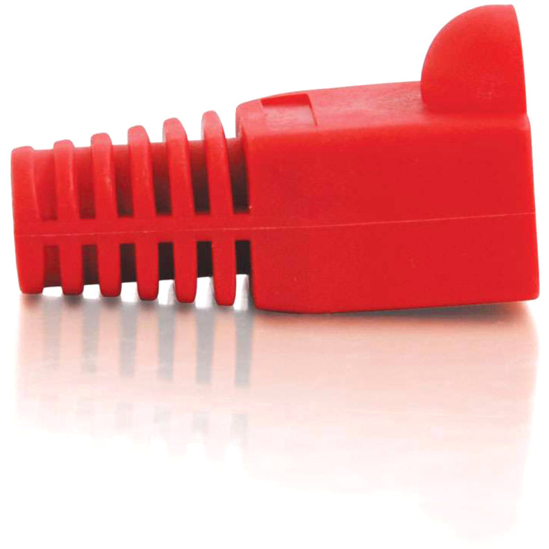 C2G RJ45 Snagless Boot Cover (6.0mm OD) - Red - 50pk